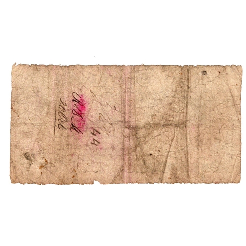 293 - Tamworth Bank 1 Pound dated 11th September 1810, serial no. F71 for Paget & Corgan (Outing2130a) pin... 