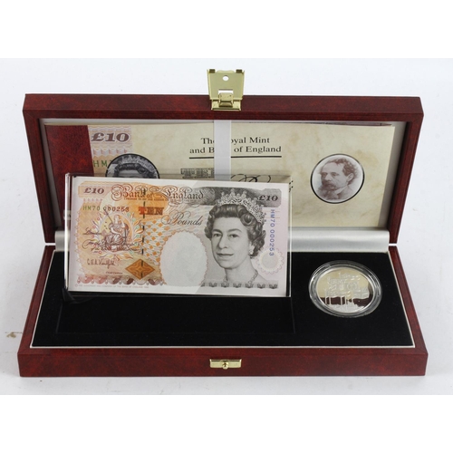 298 - Debden set C120, HM the Queen's 70th birthday issued 1996, comprising Kentfield 10 Pounds serial HM7... 