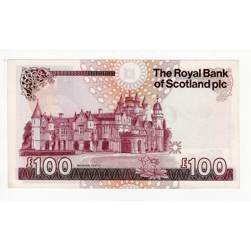 458 - Scotland, Royal Bank of Scotland 100 Pounds dated 30th March 1999, signed G.R. Mathewson, serial A/2... 