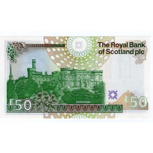 462 - Scotland, Royal Bank of Scotland 50 Pounds dated 14th September 2005, FIRST RUN 'A/1' prefix, serial... 