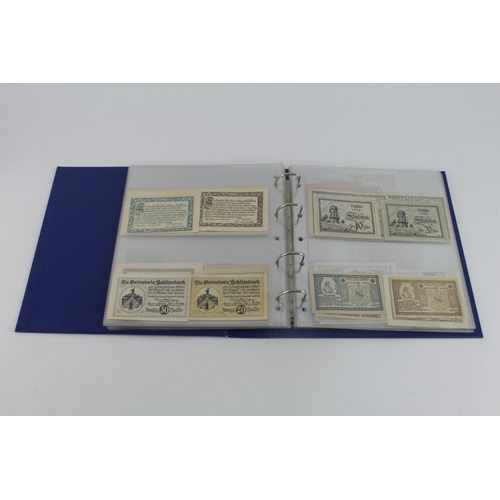 488 - Austrian Notgeld issues (121), an album of 1920's small size emergency private issues from Austrian ... 