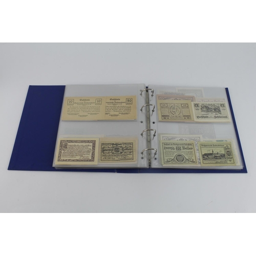 488 - Austrian Notgeld issues (121), an album of 1920's small size emergency private issues from Austrian ... 