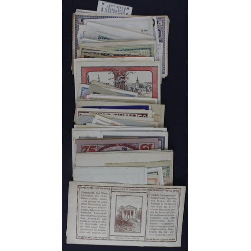 489 - Austrian Notgeld issues (183), 1920's small size emergency private issues from Austrian towns/cities... 