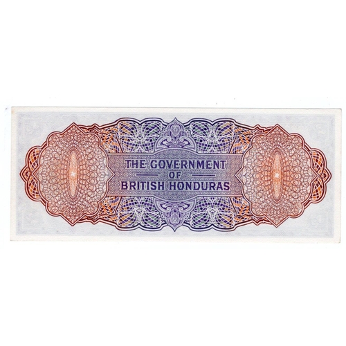 515 - British Honduras 2 Dollars dated 1st November 1961, serial H/1 333128 (TBB B128a, Pick29b) very ligh... 