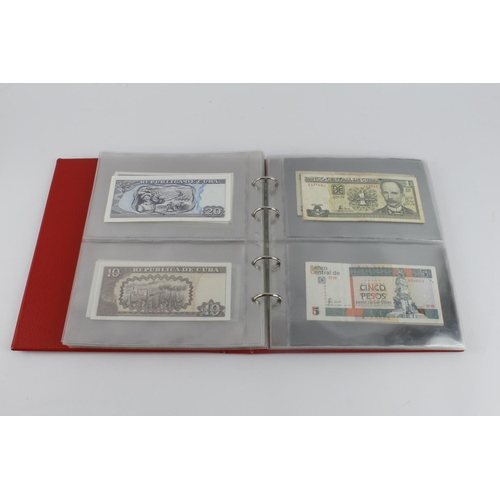 545 - Cuba (28), collection in album, date range 1896 - 2006 denominations from 50 Centavos to 20 Pesos, i... 