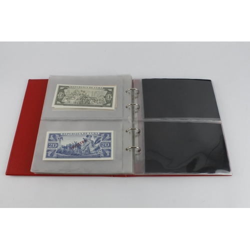 545 - Cuba (28), collection in album, date range 1896 - 2006 denominations from 50 Centavos to 20 Pesos, i... 