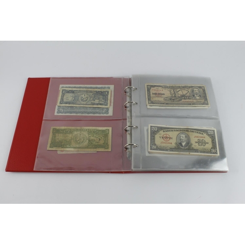 545 - Cuba (28), collection in album, date range 1896 - 2006 denominations from 50 Centavos to 20 Pesos, i... 