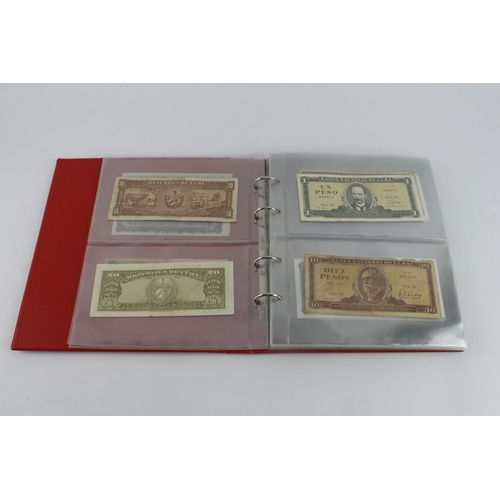 545 - Cuba (28), collection in album, date range 1896 - 2006 denominations from 50 Centavos to 20 Pesos, i... 