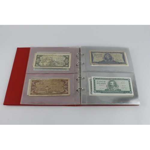 545 - Cuba (28), collection in album, date range 1896 - 2006 denominations from 50 Centavos to 20 Pesos, i... 