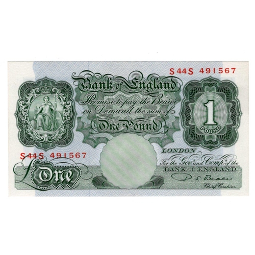 67 - Beale 1 Pound (B269) issued 1950, scarce REPLACEMENT note, serial S44S 491567 (B269, Pick369b) origi... 