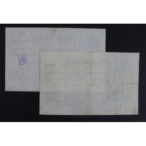 68 - Beale 5 Pounds (B270) a pair of white notes dated 1950, serial R20 060213 and R38 063748 (B270, Pick... 