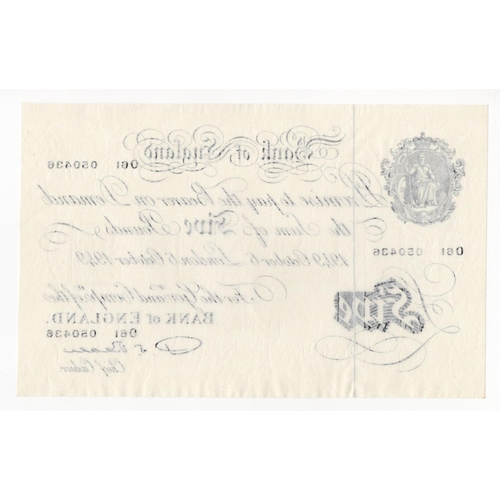 75 - Beale 5 Pounds (B270) dated 6th October 1949, serial O61 050436 (B270, Pick344) lightly rippled pape... 