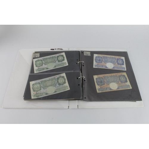 246 - Bank of England & other British notes (61), collection in an album including 3 x White 5 Pounds, Pep... 