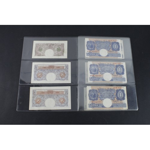 252 - Bank of England (13), a good collection of FIRST PREFIX Britannia notes comprising Peppiatt 10 Shill... 