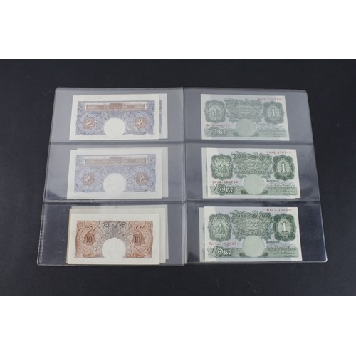 252 - Bank of England (13), a good collection of FIRST PREFIX Britannia notes comprising Peppiatt 10 Shill... 