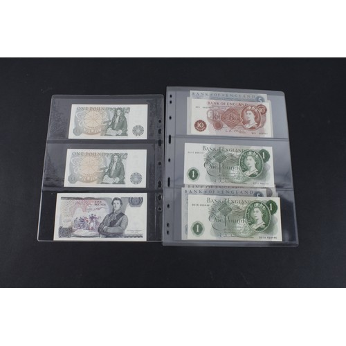 253 - Bank of England (13), a good collection of FIRST PREFIX Portrait notes comprising O'Brien 10 Shillin... 