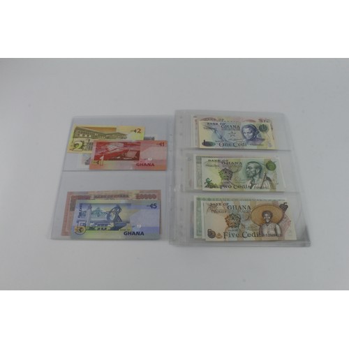 602 - Ghana (23), a collection of Uncirculated notes comprising 10 Cedis, 5 Cedis, 2 Cedis & 1 Cedi dated ... 