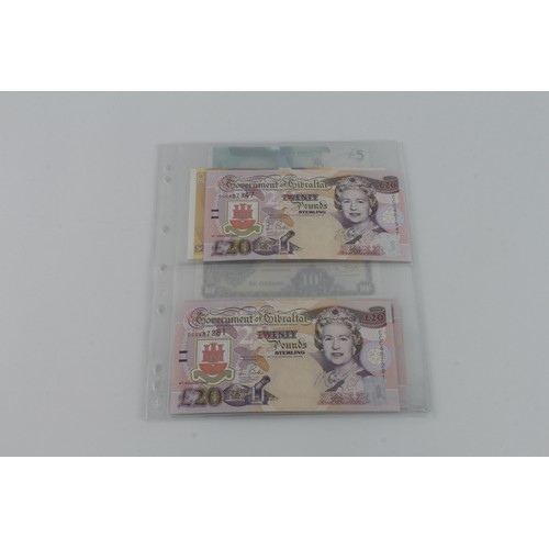 606 - Gibraltar (11), 20 Pounds dated 1st December 2006, 20 Pounds dated 4th August 2004 (2), 20 Pounds da... 