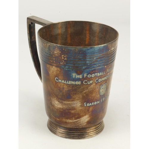 1021 - British Sporting Tankard: Wolverhampton W. F.C. - an extremely rare winners tankard for the F.A. Cup... 