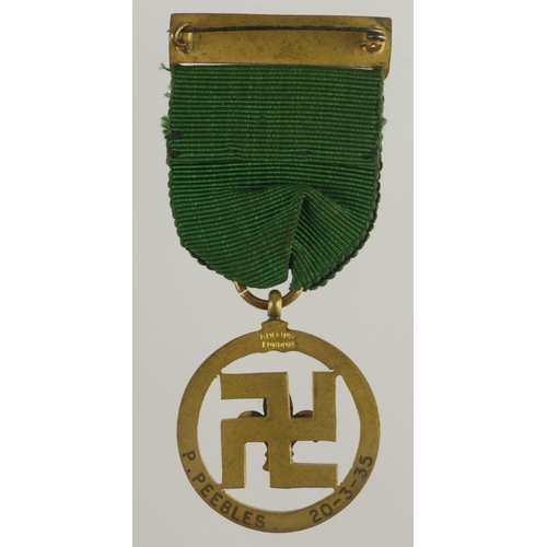 1062 - Scouting Merit Medal named (P.Peebles 20-3-35).