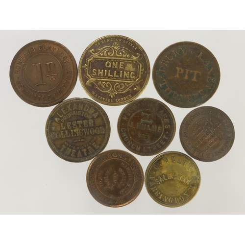 1071 - Tokens & Medalets (8) c.19thC copper, bronze/brass selected better pieces of interest: Newcastle-on-... 