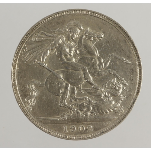 153 - Crown 1902 VF, light edge knock.