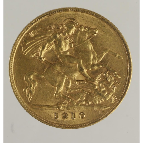 26 - Half Sovereign 1910 VF