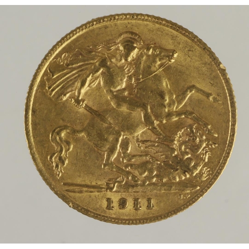 28 - Half Sovereign 1911 VF