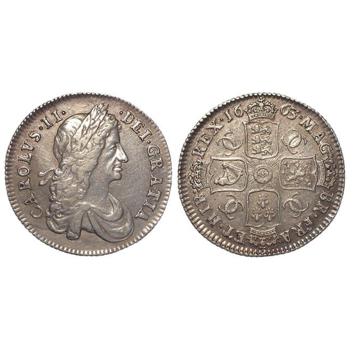 369 - Shilling 1663 first bust variety, S.3372, VF