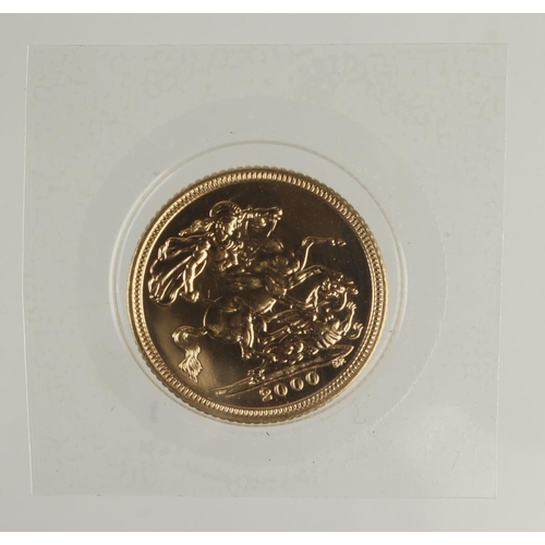 37 - Half Sovereign 2000 sealed BU