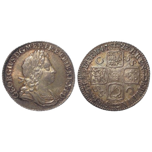 377 - Shilling 1723 SSC, S.3647, toned EF