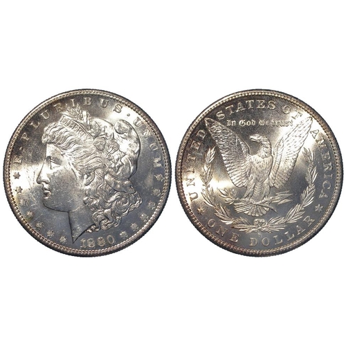 559 - USA Morgan silver Dollar 1880 S, UNC