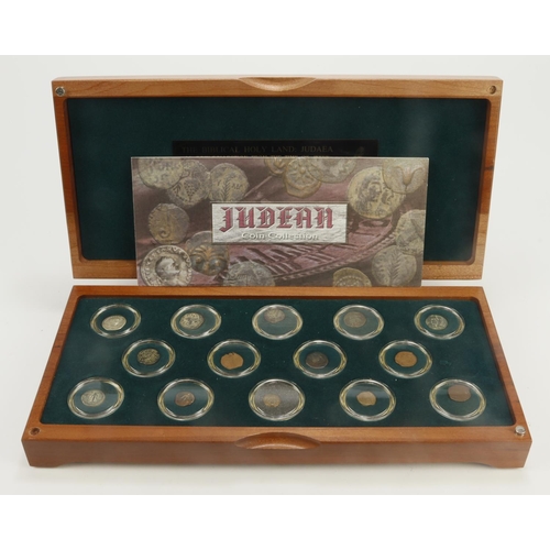 641 - Judaea, ancient Jewish / Israeli coins (14 coins) the 'Holy Land Collection' by the Royal Mint, cont... 