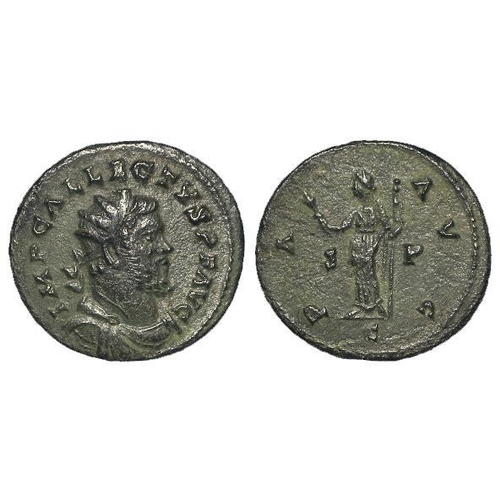 654 - Roman Imperial, Britannic Empire, AE Antoninianus of Allectus. AD 293-296. Reverse: PAX AVG, Pax lef... 