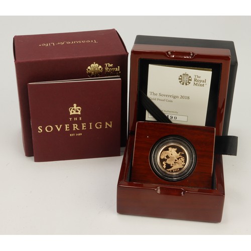 117 - Sovereign 2018 Proof FDC boxed as issued