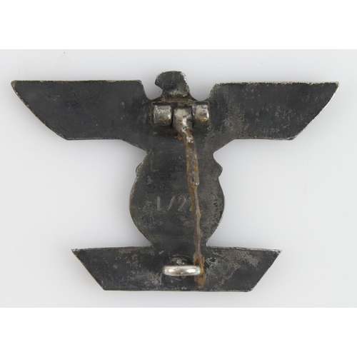 1002 - German 1939 Spange to the 1914 Iron Cross 2nd Class. Worn on the tunic ribbon if the decoration was ... 