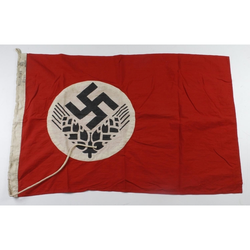 1058 - German 3rd Reich RAD wj flag dated 1940 Nurnberg.