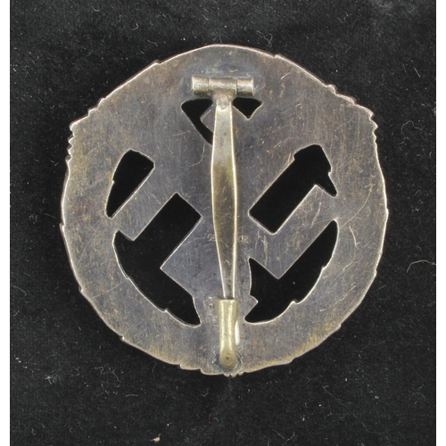 1089 - German DDAC motoring badge with very nice maker marks, also 800 silver marked and LN maker marked in... 