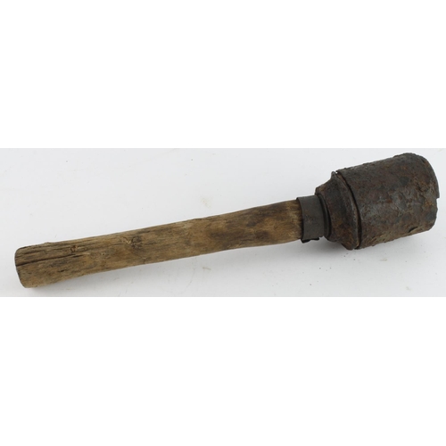 German M43 stick grenade in semi relic condition. Vendor states found ...