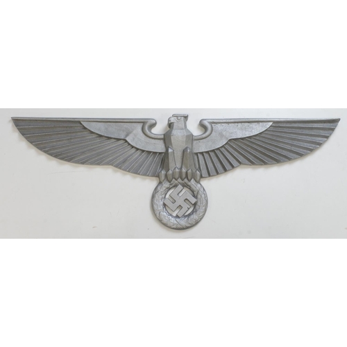 1258 - German WW2 Wall Eagle, a very impressive Political style eagle, from a Building or large vehicle. (B... 