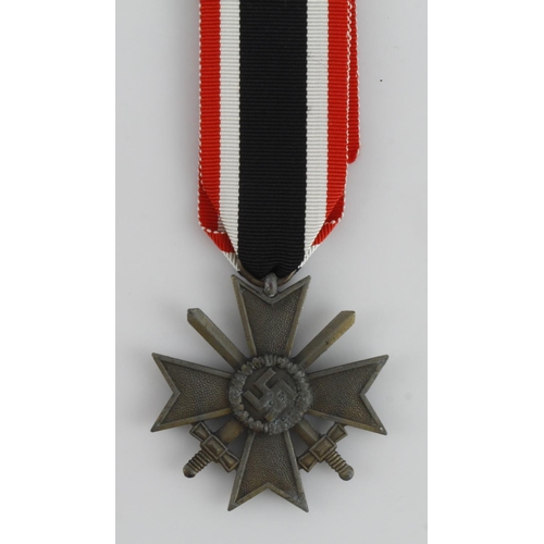 1259 - German WW2 War Merit cross 2nd class with award document to Obgefr Schmidt stab II ./I.R .517 awarde... 