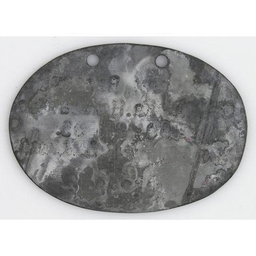 1278 - WW1 Imperial German Dog Tag to a Gunner in the Field Artillery.