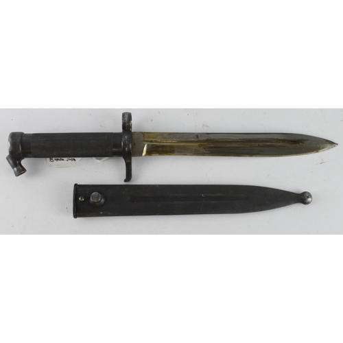 143 - Swedish M1896 all steel bayonet, blade approx 8