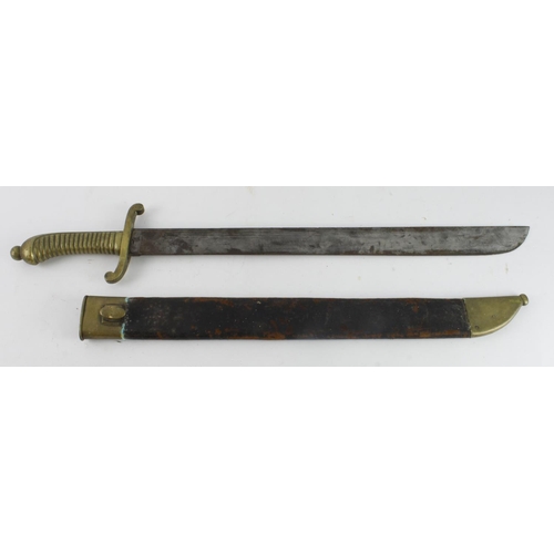 155 - Sword Prussian mid 19th century unit marked infantry hanger.