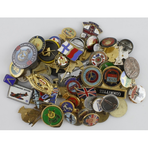 203 - Badges bag of WW2 veterans’ badges etc.