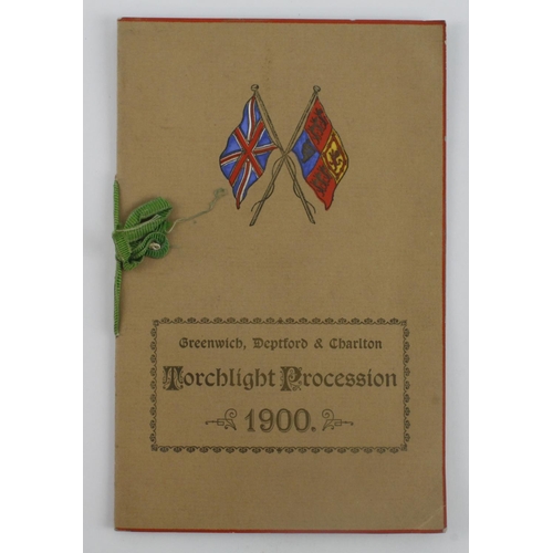 226 - Boer War booklet Greenwich, Deptford & Charlton Moonlight Procession 1900.