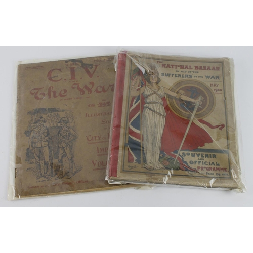 227 - Boer War interest - programme 'The National Bazaar in Air of the Sufferers by the War May 1900', and... 