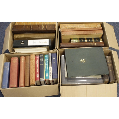 316 - Military interest. Four boxes of mostly Military related books, titles include With The Russian Army... 