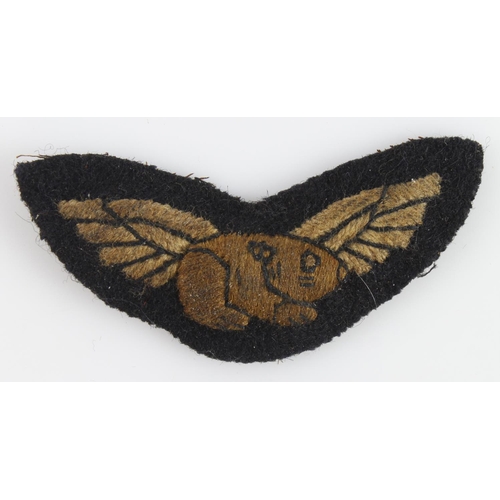 345 - RAF interest a cloth pair of semi official Guinea Pig club wings.