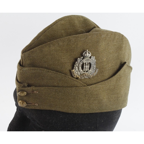 392 - Suffolk Home Guard WW2 side hat with Suffolk hat badge.  Nice original untouched example.